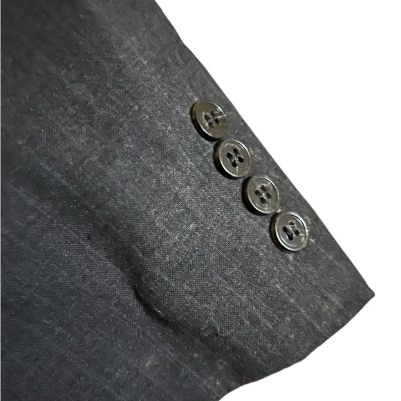 Oscar De Le Renta Men's Wool Blend Black Jacket - Picture 2 of 4